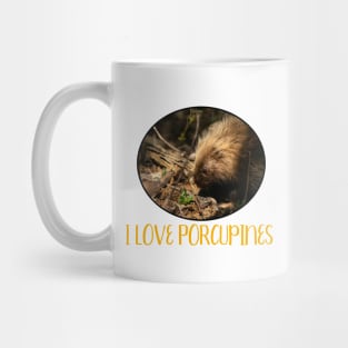 I Love Porcupines Mug